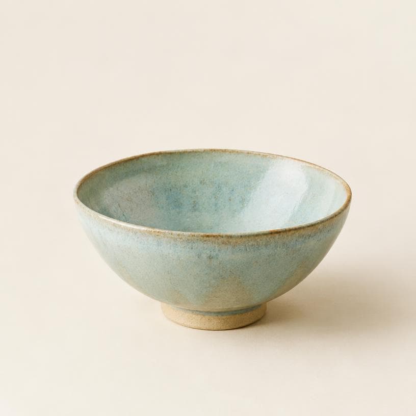 A finished glazed bowl